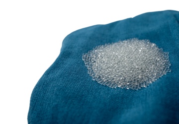 Auf dem Foto sieht man das Füllmaterial 