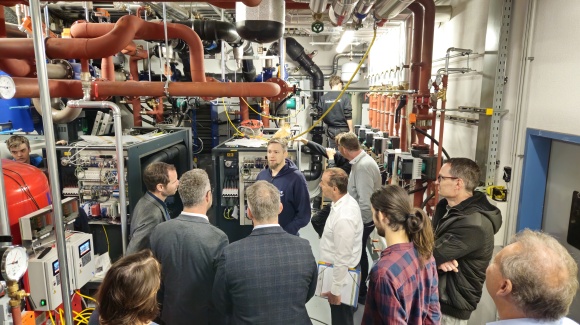 Besichtigung der neuen Heizzentrale