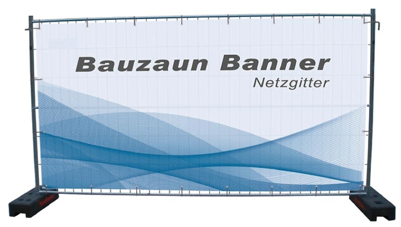 Beispiel eines Bauzaun-Banners