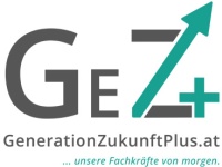 Logo: GEZ+ GenerationZukunftPlus.at ... unsere Fachkräfte von morgen.